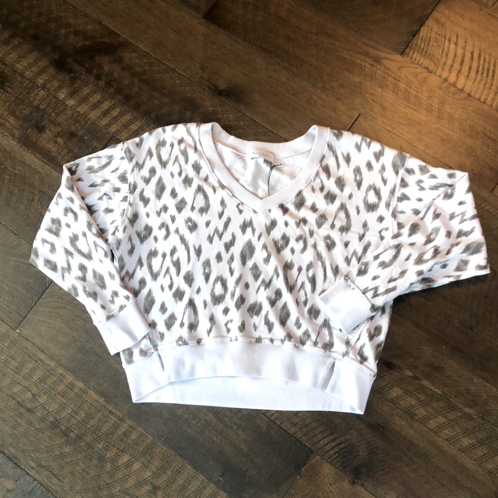 NWT Michael Stars V Neck sweatshirt